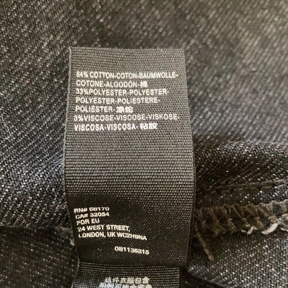 Black Distressed Denim Skirt - Picture 9 of 9